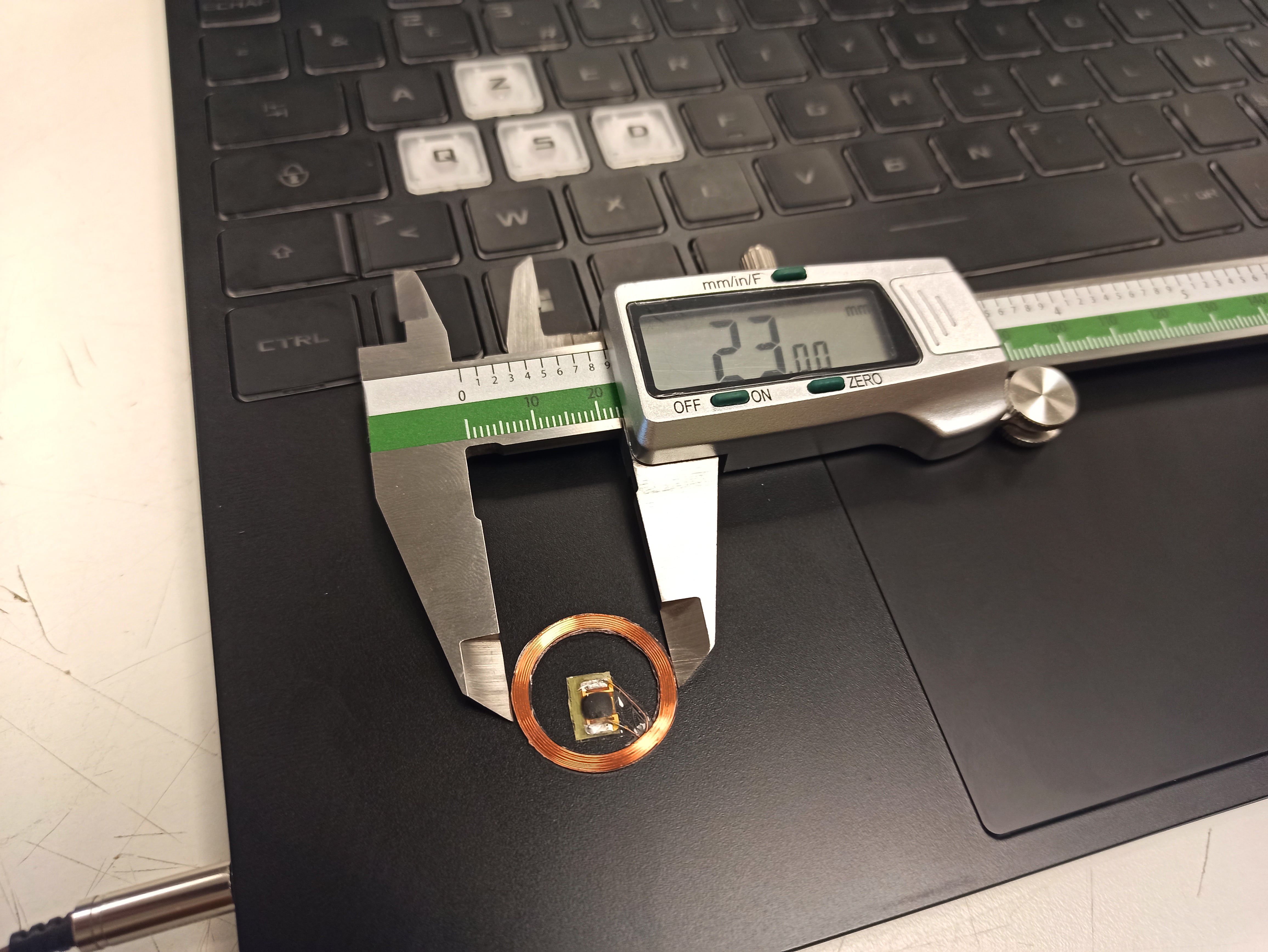 NFC coil in calipers